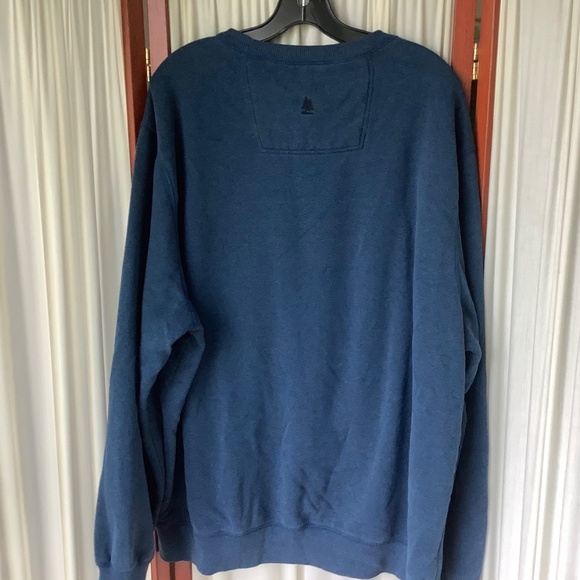 GH Bass & Co Men’s Crew Neck Pullover Sweatshirt Blue Size XXL - Picture 3 of 6